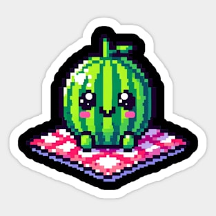 8Bit Watermelon Sticker